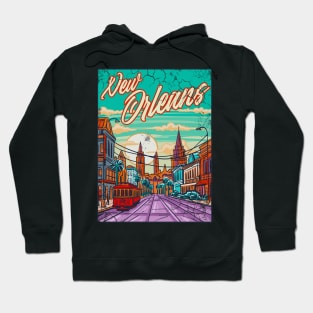 New Orleans Louisiana Art Hoodie